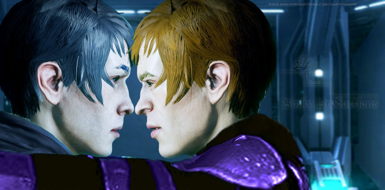 Fane _ Talyc hallway confrontation intimacy (w)